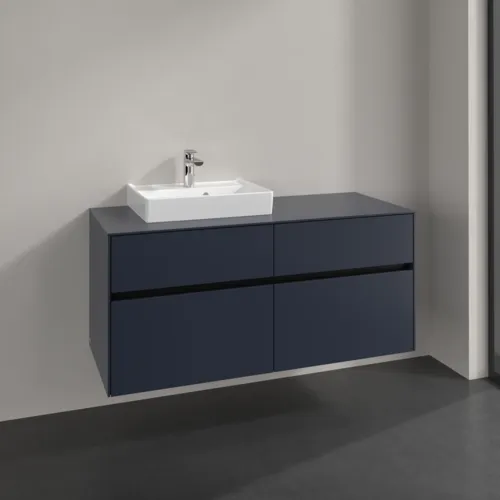 VILLEROY BOCH Collaro toaletní skříňka, 4 zásuvky, 1200 x 548 x 500 mm, Marine Blue / Marine Blue #C07100VQ, obrázek 2