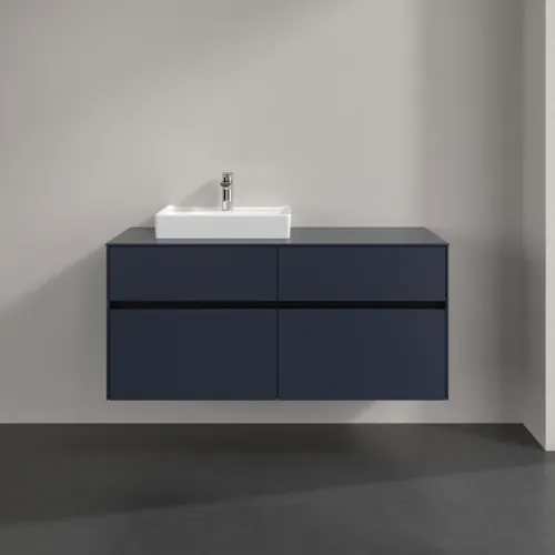 VILLEROY BOCH Collaro toaletní skříňka, 4 zásuvky, 1200 x 548 x 500 mm, Marine Blue / Marine Blue #C07100VQ, obrázek 3