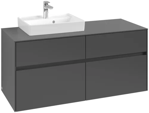 VILLEROY BOCH Collaro toaletní skříňka, 4 výsuvy, 1200 x 548 x 500 mm, Grafit / Grafit #C07100VR
