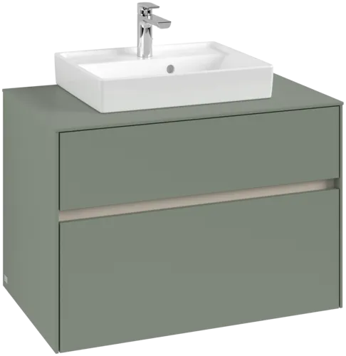 VILLEROY BOCH Toaletní skříňka Collaro, 2 výsuvy, 800 x 548 x 500 mm, Soft Green / Soft Green #C06900AF