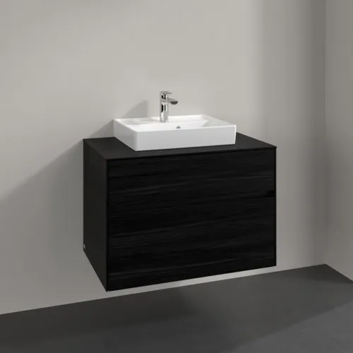 VILLEROY BOCH Toaletní skříňka Collaro, 2 výsuvy, 800 x 548 x 500 mm, černý dub / černý dub #C06900AB, obrázek 2