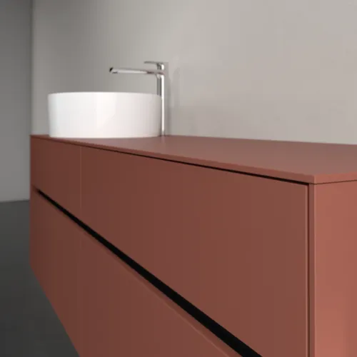VILLEROY BOCH Toaletní skříňka Collaro, s osvětlením, 4 výsuvy, 1600 x 548 x 500 mm, Vínově červená / Vínově červená #C050B0AH, obrázek 6