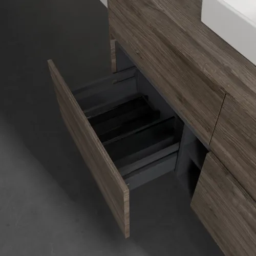 VILLEROY BOCH Toaletní skříňka Collaro, 4 výsuvy, 1200 x 548 x 500 mm, dub kamenný #C07000RK, obrázek 6