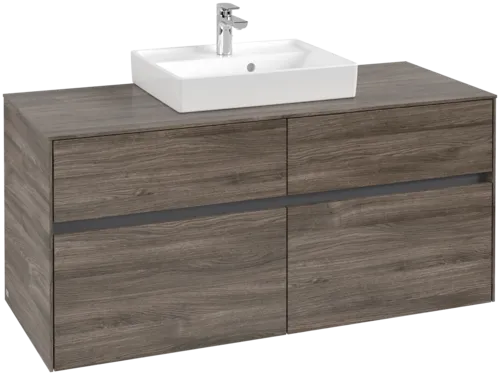 VILLEROY BOCH Toaletní skříňka Collaro, 4 výsuvy, 1200 x 548 x 500 mm, dub kamenný #C07000RK