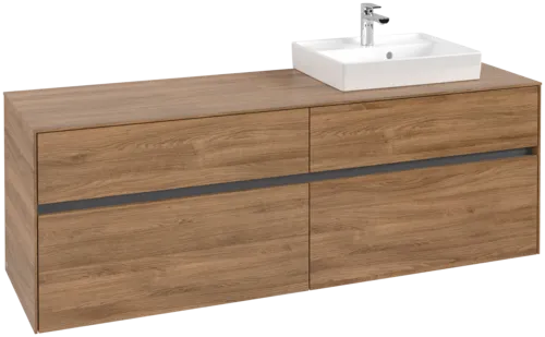 VILLEROY BOCH Toaletní skříňka Collaro, 4 výsuvy, 1600 x 548 x 500 mm, dub Kansas #C07900RH