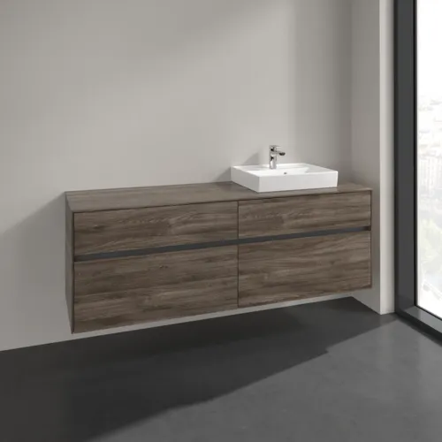 VILLEROY BOCH Toaletní skříňka Collaro, 4 výsuvy, 1600 x 548 x 500 mm, dub kamenný #C07900RK, obrázek 2