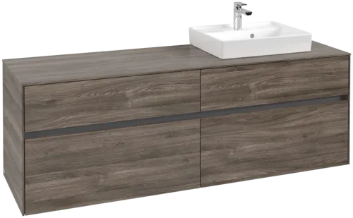 VILLEROY BOCH Toaletní skříňka Collaro, 4 výsuvy, 1600 x 548 x 500 mm, dub kamenný #C07900RK