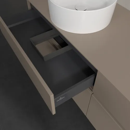 VILLEROY BOCH Toaletní skříňka Collaro, 4 výsuvy, 1600 x 548 x 500 mm, taupe / taupe #C05000VM, obrázek 7