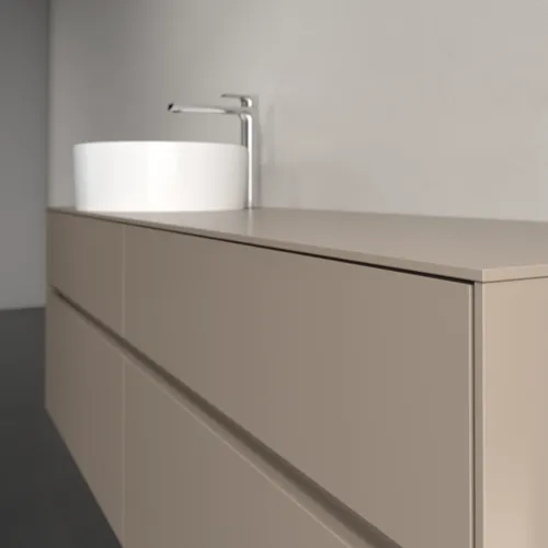 VILLEROY BOCH Toaletní skříňka Collaro, 4 výsuvy, 1600 x 548 x 500 mm, taupe / taupe #C05000VM, obrázek 5