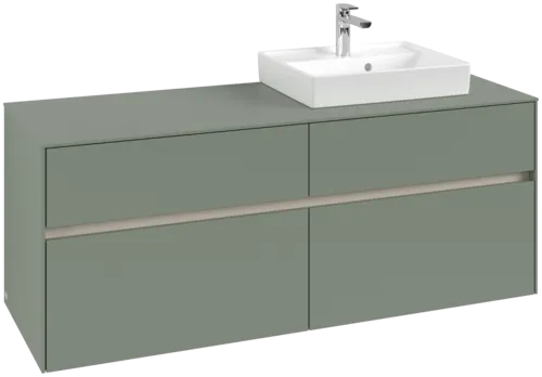 VILLEROY BOCH Toaletní skříňka Collaro, 4 výsuvy, 1400 x 548 x 500 mm, Soft Green / Soft Green #C07500AF