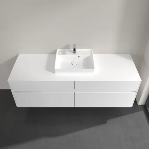 VILLEROY BOCH Toaletní skříňka Collaro, 4 výsuvy, 1600 x 548 x 500 mm, lesklá bílá / lesklá bílá #C07700DH, obrázek 4