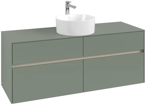 VILLEROY BOCH Toaletní skříňka Collaro, 4 výsuvy, 1400 x 548 x 500 mm, Soft Green / Soft Green #C04500AF