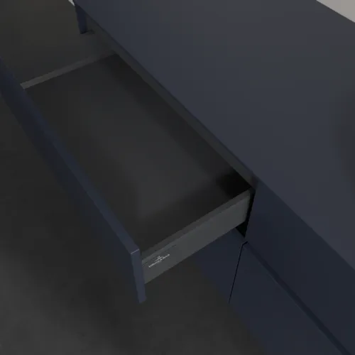 VILLEROY BOCH Toaletní skříňka Collaro, s osvětlením, 4 výsuvy, 1400 x 548 x 500 mm, Marine Blue / Marine Blue #C047B0VQ, obrázek 8