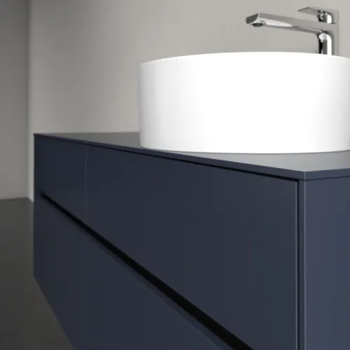 VILLEROY BOCH Toaletní skříňka Collaro, s osvětlením, 4 výsuvy, 1400 x 548 x 500 mm, Marine Blue / Marine Blue #C047B0VQ, obrázek 6