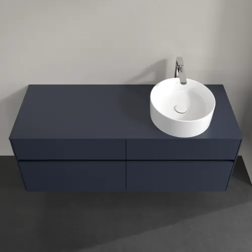 VILLEROY BOCH Toaletní skříňka Collaro, s osvětlením, 4 výsuvy, 1400 x 548 x 500 mm, Marine Blue / Marine Blue #C047B0VQ, obrázek 4