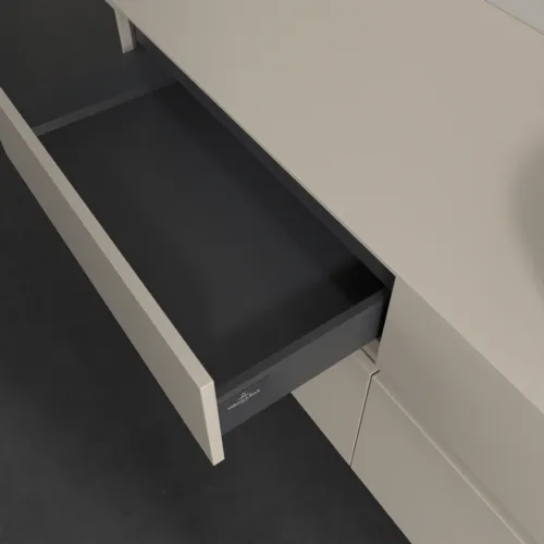 VILLEROY BOCH Toaletní skříňka Collaro, s osvětlením, 4 výsuvy, 1400 x 548 x 500 mm, Cashmere Grey / Cashmere Grey #C047B0VN, obrázek 8
