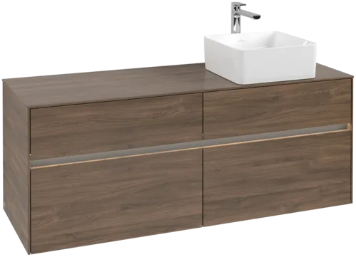 VILLEROY BOCH Toaletní skříňka Collaro, s osvětlením, 4 výsuvy, 1400 x 548 x 500 mm, Arizona Oak / Arizona Oak #C047B0VH