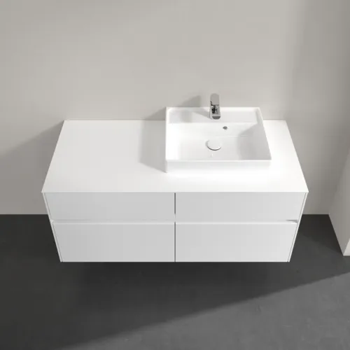VILLEROY BOCH Toaletní skříňka Collaro, 4 výsuvy, 1200 x 548 x 500 mm, bílá matná / bílá matná #C07200MS, obrázek 4