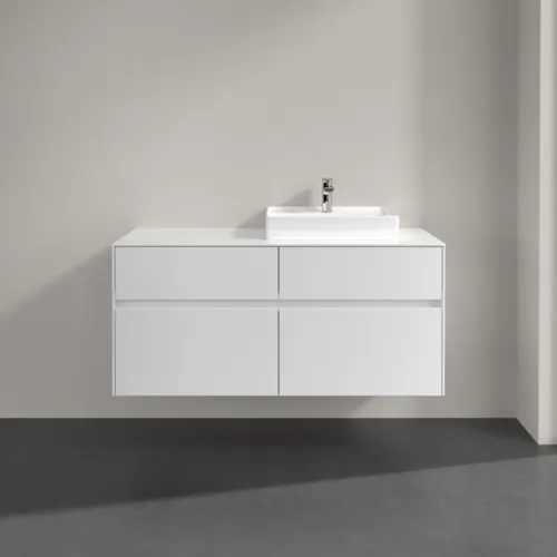 VILLEROY BOCH Toaletní skříňka Collaro, 4 výsuvy, 1200 x 548 x 500 mm, bílá matná / bílá matná #C07200MS, obrázek 3