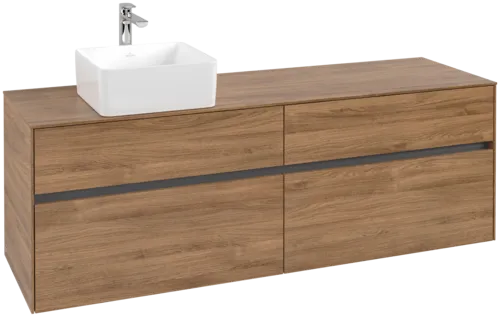 VILLEROY BOCH Toaletní skříňka Collaro, 4 výsuvy, 1600 x 548 x 500 mm, dub Kansas #C05000RH