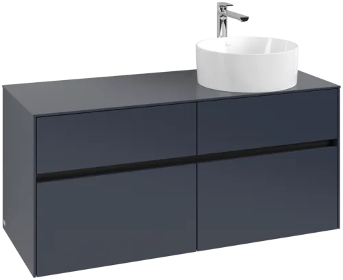 VILLEROY BOCH Collaro toaletní skříňka, 4 zásuvky, 1200 x 548 x 500 mm, Marine Blue / Marine Blue #C04300VQ