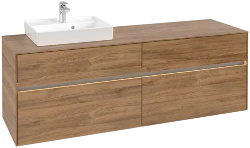 VILLEROY BOCH Toaletní skříňka Collaro, s osvětlením, 4 výsuvy, 1600 x 548 x 500 mm, dub Kansas #C078B0RH