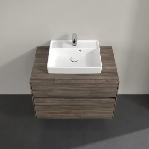 VILLEROY BOCH Umyvadlová skříňka Collaro, s osvětlením, 2 výsuvy, 800 x 548 x 500 mm, dub kamenný #C069B0RK, obrázek 4