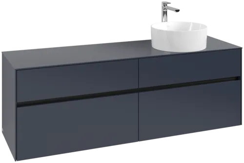 VILLEROY BOCH Toaletní skříňka Collaro, 4 výsuvy, 1600 x 548 x 500 mm, Marine Blue / Marine Blue #C05100VQ