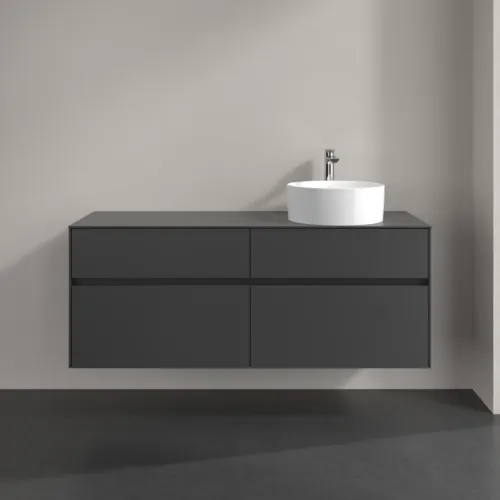 VILLEROY BOCH Collaro toaletní skříňka, s osvětlením, 4 výsuvy, 1400 x 548 x 500 mm, Grafit / Grafit #C047B0VR, obrázek 3