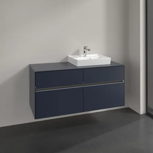 VILLEROY BOCH Toaletní skříňka Collaro, s osvětlením, 4 výsuvy, 1200 x 548 x 500 mm, Marine Blue / Marine Blue #C072B0VQ, obrázek 2