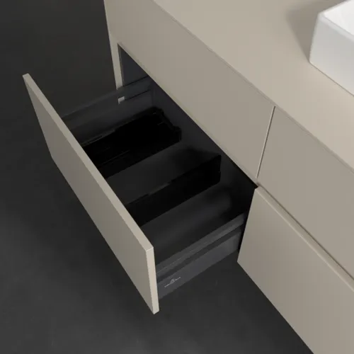 VILLEROY BOCH Toaletní skříňka Collaro, s osvětlením, 4 výsuvy, 1200 x 548 x 500 mm, Cashmere Grey / Cashmere Grey #C072B0VN, obrázek 7