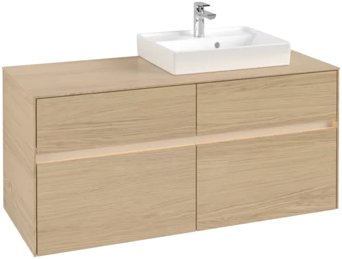 VILLEROY BOCH Toaletní skříňka Collaro, s osvětlením, 4 výsuvy, 1200 x 548 x 500 mm, severský dub / severský dub #C072B0VJ