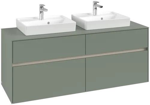 VILLEROY BOCH Toaletní skříňka Collaro, 4 výsuvy, 1400 x 548 x 500 mm, Soft Green / Soft Green #C07600AF