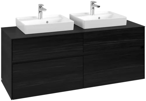 VILLEROY BOCH Toaletní skříňka Collaro, 4 výsuvy, 1400 x 548 x 500 mm, černý dub / černý dub #C07600AB