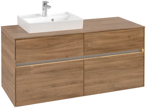 VILLEROY BOCH Umyvadlová skříňka Collaro, s osvětlením, 4 výsuvy, 1200 x 548 x 500 mm, dub Kansas #C071B0RH