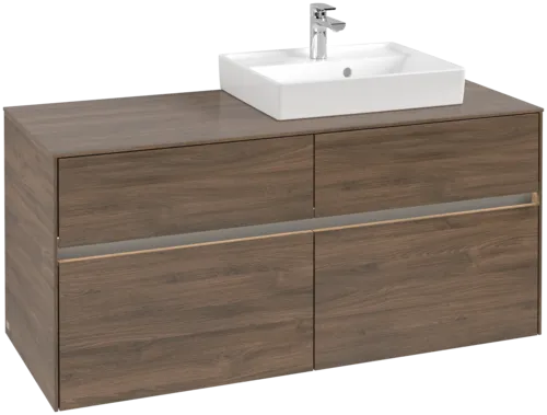 VILLEROY BOCH Toaletní skříňka Collaro, s osvětlením, 4 výsuvy, 1200 x 548 x 500 mm, Arizona Oak / Arizona Oak #C072B0VH