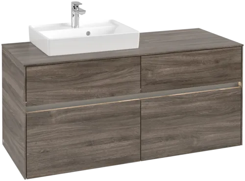 VILLEROY BOCH Umyvadlová skříňka Collaro, s osvětlením, 4 výsuvy, 1200 x 548 x 500 mm, dub kamenný #C071B0RK