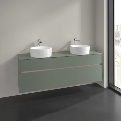 VILLEROY BOCH Toaletní skříňka Collaro, 4 výsuvy, 1600 x 548 x 500 mm, Soft Green / Soft Green #C05200AF, obrázek 2