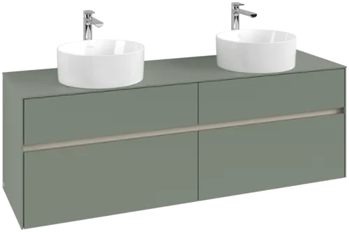 VILLEROY BOCH Toaletní skříňka Collaro, 4 výsuvy, 1600 x 548 x 500 mm, Soft Green / Soft Green #C05200AF