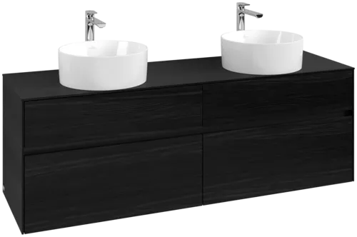 VILLEROY BOCH Toaletní skříňka Collaro, 4 výsuvy, 1600 x 548 x 500 mm, černý dub / černý dub #C05200AB