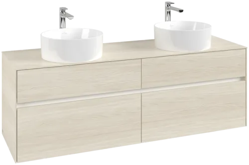 VILLEROY BOCH Toaletní skříňka Collaro, 4 výsuvy, 1600 x 548 x 500 mm, bílý dub / bílý dub #C05200AA