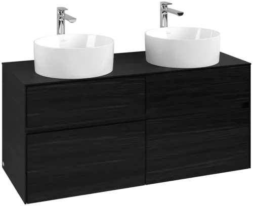 VILLEROY BOCH Toaletní skříňka Collaro, 4 výsuvy, 1200 x 548 x 500 mm, černý dub / černý dub #C04400AB