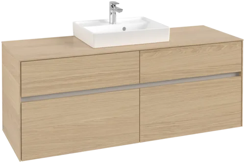 VILLEROY BOCH Toaletní skříňka Collaro, 4 výsuvy, 1400 x 548 x 500 mm, severský dub / severský dub #C07300VJ