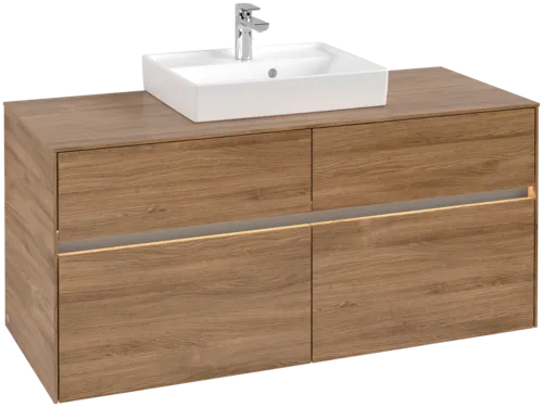 VILLEROY BOCH Umyvadlová skříňka Collaro, s osvětlením, 4 výsuvy, 1200 x 548 x 500 mm, dub Kansas #C070B0RH