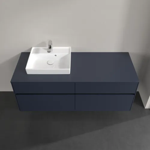 VILLEROY BOCH Toaletní skříňka Collaro, 4 zásuvky, 1400 x 548 x 500 mm, Marine Blue / Marine Blue #C07400VQ, obrázek 4