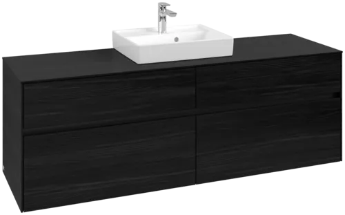 VILLEROY BOCH Toaletní skříňka Collaro, 4 výsuvy, 1600 x 548 x 500 mm, černý dub / černý dub #C07700AB