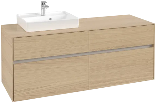 VILLEROY BOCH Toaletní skříňka Collaro, 4 výsuvy, 1400 x 548 x 500 mm, severský dub / severský dub #C07400VJ