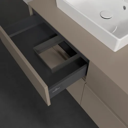 VILLEROY BOCH Toaletní skříňka Collaro, s osvětlením, 4 výsuvy, 1200 x 548 x 500 mm, taupe / taupe #C071B0VM, obrázek 8