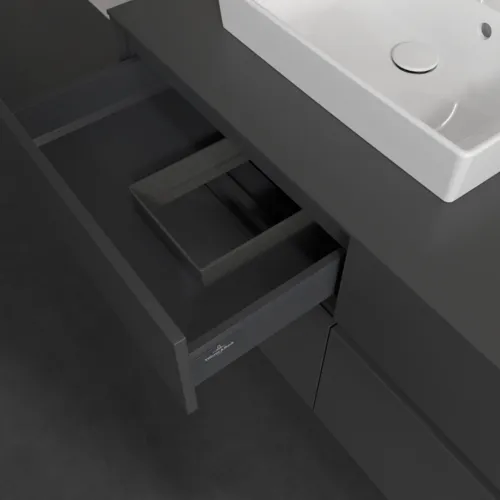 VILLEROY BOCH Collaro toaletní skříňka, s osvětlením, 4 výsuvy, 1200 x 548 x 500 mm, Grafit / Grafit #C071B0VR, obrázek 8