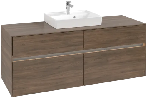 VILLEROY BOCH Toaletní skříňka Collaro, s osvětlením, 4 výsuvy, 1400 x 548 x 500 mm, Arizona Oak / Arizona Oak #C073B0VH